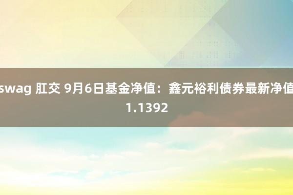 swag 肛交 9月6日基金净值：鑫元裕利债券最新净值1.1392