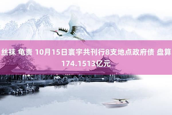 丝袜 龟责 10月15日寰宇共刊行8支地点政府债 盘算174.1513亿元