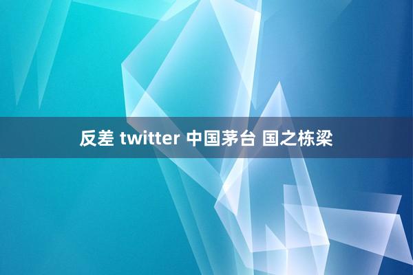 反差 twitter 中国茅台 国之栋梁